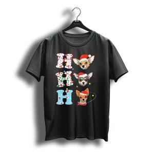 Ho Ho Ho Chihuahua Santa Christmas Animal Holiday T-Shirt