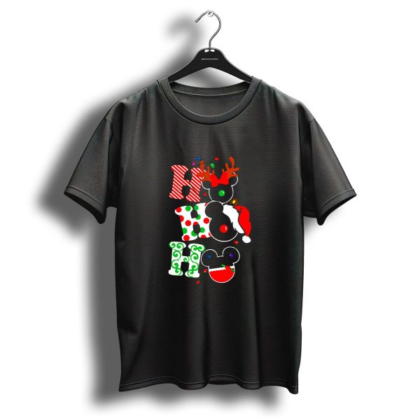 Ho Ho Ho Christmas Mickey Reindeer Santa T Shirt 1 t shirt 1