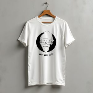 Ho Ho Ho Christmas Santa Skull T-Shirt