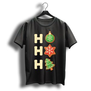 Ho Ho Ho Cute Christmas Cookie With Decorated Ornaments T-Shirt