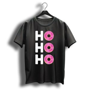 Ho Ho Ho Funny Christmas Donut T-Shirt