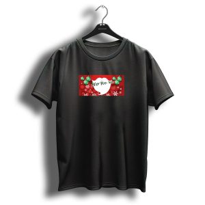 Ho Ho Ho Mask Santa Beard Snowflakes Christmas Ornaments T Shirt