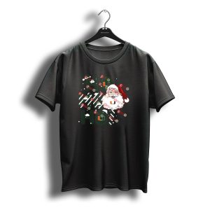 Ho Ho Ho Miami Hurricanes Santa Claus Christmas T-Shirt