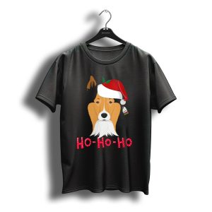 Ho Ho Ho Rough Collie Santa Christmas T-Shirt