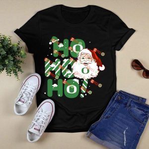 Ho Ho Ho Santa Claus Christmas Oregon Ducks T-Shirt