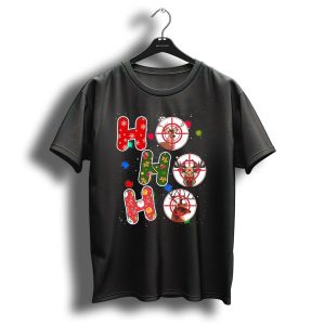 Ho Ho Ho Santa Deer Hunting Christmas Targets T Shirt