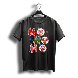 Ho Ho Ho Santa Deer Hunting Christmas Targets T-Shirt