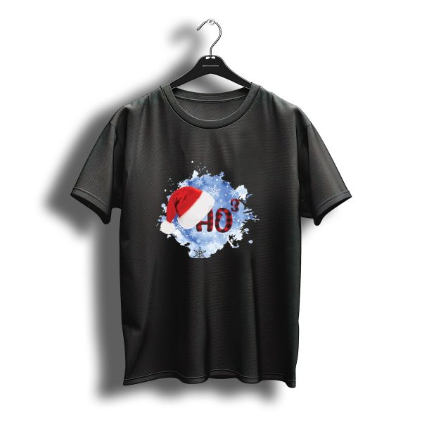 Ho Ho Ho Santa Hat Buffalo Plaid With Snowflakes Christmas T Shirt t shirt 1