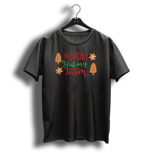 Holiday Baking Team Christmas Cookies Gingerbread Trees Snowflakes T-Shirt