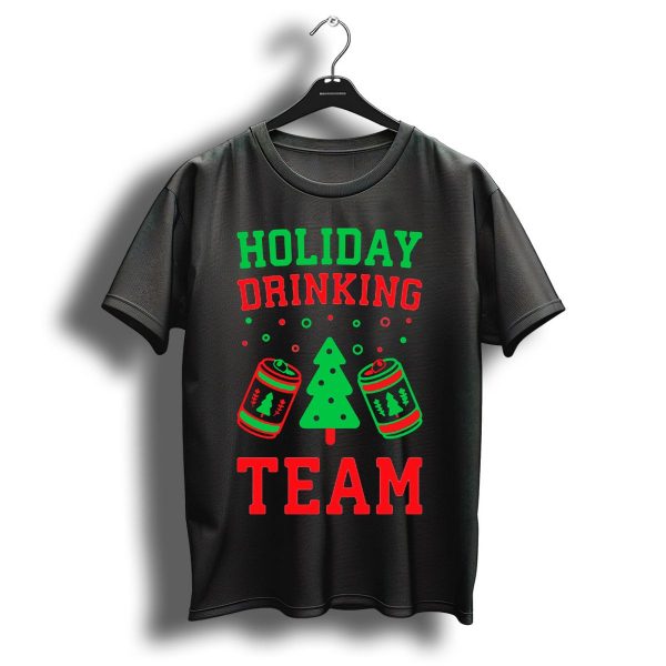 Holiday Drinking Team Christmas Tree Beer Cans T Shirt 1 t shirt 1