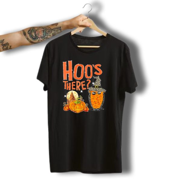 Hoos There Owl Witch Pumpkin Halloween Moon Spiders T Shirt t shirt 1