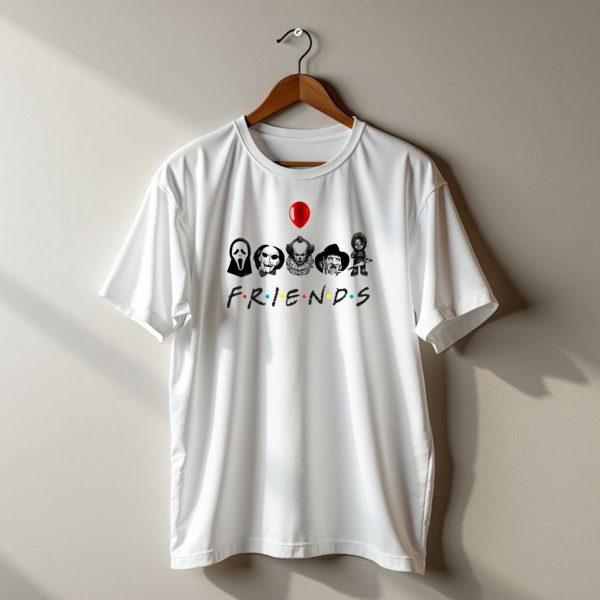 Horror Movie Characters Halloween Friends Balloon T Shirt t shirt 1