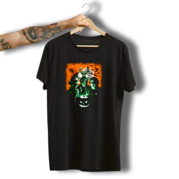 Horror Movies Freddy Krueger Jason Voorhees Michael Myers Milwaukee Bucks Halloween T Shirt t shirt 1
