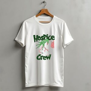 Hospice Crew Grinch Hand Christmas Lights T-Shirt