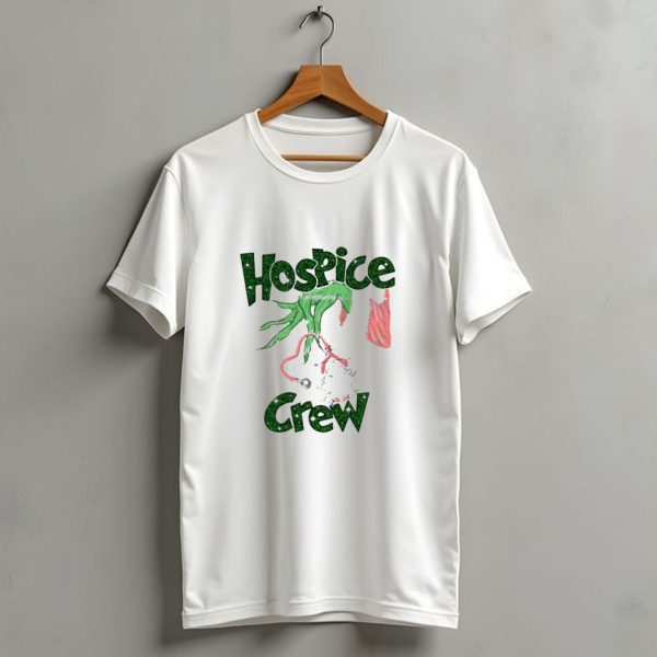 Hospice Crew Grinch Hand Christmas Lights T Shirt 1 t shirt 1
