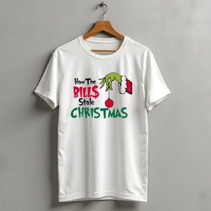 How The Bills Stole Christmas Grinch Hand T-Shirt