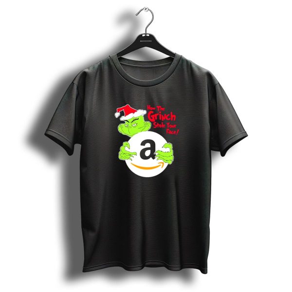 How The Grinch Stole Your Face Amazon Christmas T Shirt 1 t shirt 1