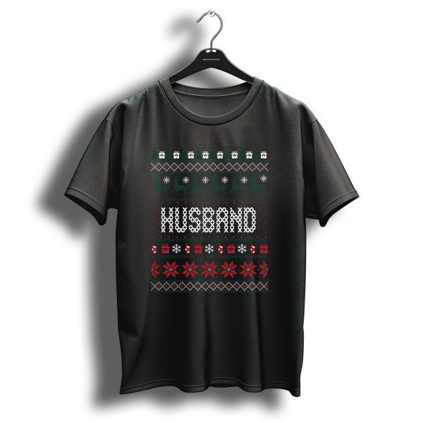 Husband Christmas Reindeer Snowflakes Gifts Ugly T Shirt 1 t shirt 1