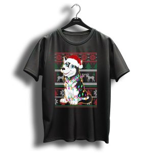 Husky Sibir Christmas Santa Lights Holiday T Shirt