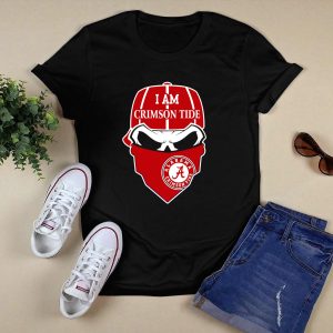 I Am Crimson Tide Alabama Crimson Tide Skull T Shirt