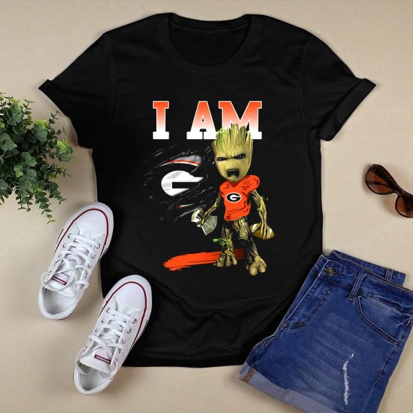 I Am Gr Gb New Georgia Bulldogs Football Groot T Shirt 1