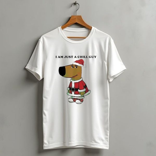 I Am Just A Chill Guy Santa Hat Christmas Meme T Shirt 1 t shirt 1
