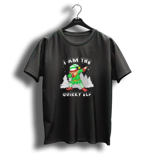 I Am The Quirky Elf Dabbin Christmas Trees Snowflakes T Shirt 1 t shirt 1