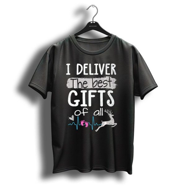 I Deliver The Best Gifts Of All Christmas Midwife Doula Labor Nurse Fest T Shirt 1 t shirt 1