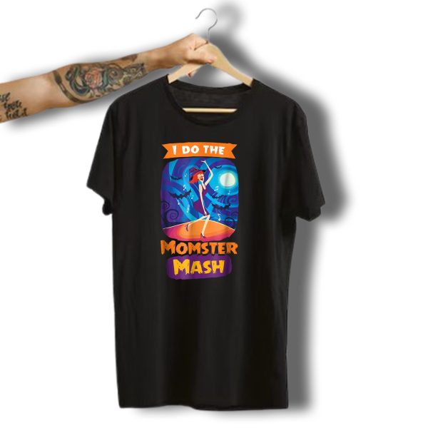 I Do The Momster Mash Funny Awkward Mom Halloween Dance T Shirt t shirt 1