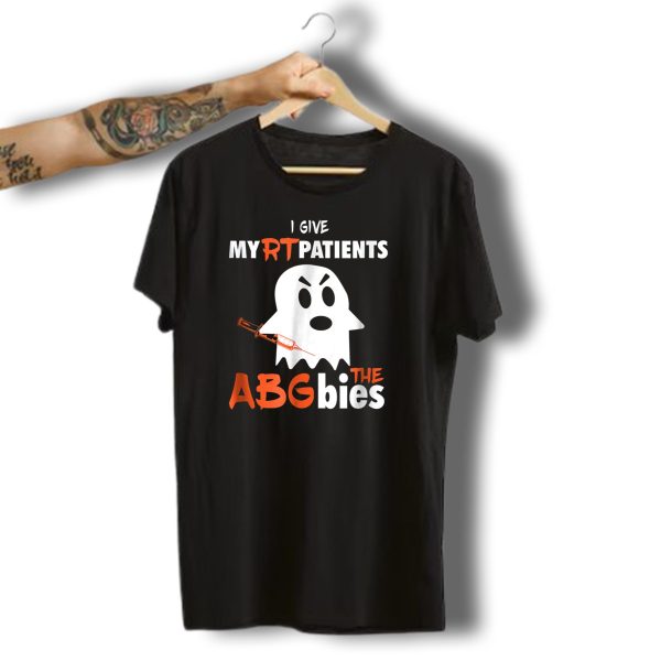 I Give My Rt Patients The Abgbies Funny Respiratory Therapist Ghost Halloween T Shirt t shirt 1 1
