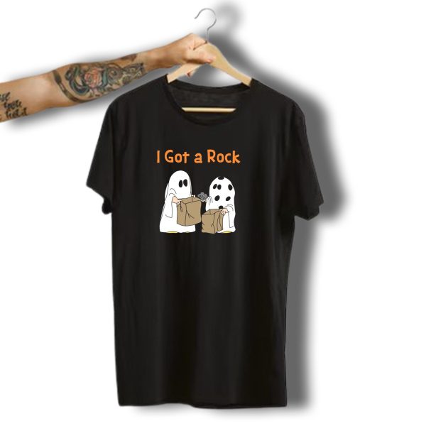 I Got A Rock Halloween Ghost Trick Or Treating Scene T Shirt t shirt 1