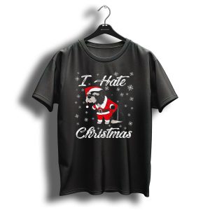 I Hate Christmas Funny Schnauzer T-Shirt