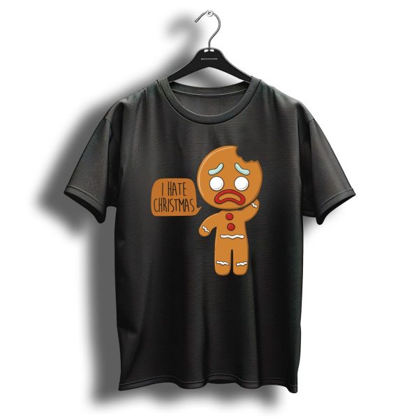 I Hate Christmas Gingerbread Man With Broken Bite T Shirt 1 t shirt 1