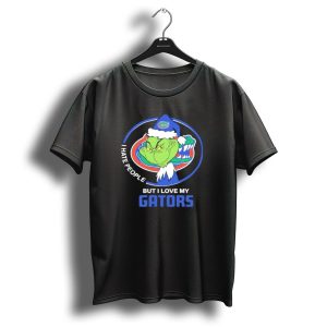 I Hate People But I Love My Gators Grinch Christmas T-Shirt
