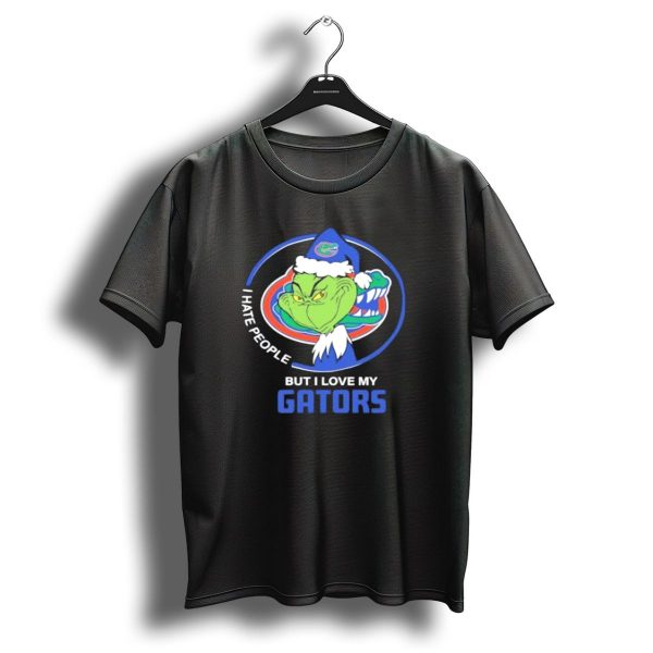 I Hate People But I Love My Gators Grinch Christmas T Shirt 1 t shirt 1