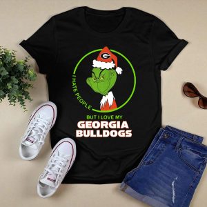 I Hate People But I Love My Georgia Bulldogs T Shirt