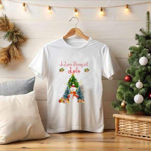 I Love Being A Lolo Snowman Christmas Tree Presents Snowflakes T-Shirt