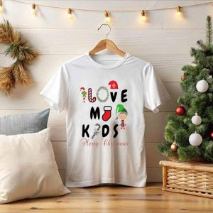 I Love My Kids Merry Christmas T-Shirt