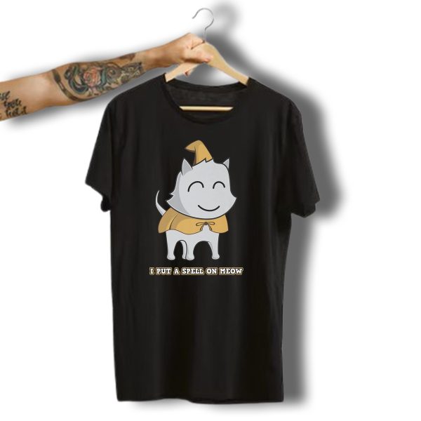 I Put A Spell On Meow Cat Witch Halloween T Shirt t shirt 1