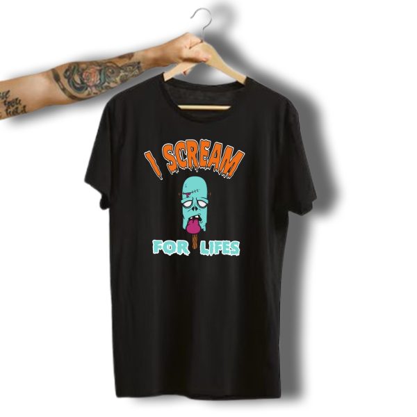 I Scream For Lifes Horror Halloween Zombie Night T Shirt t shirt 1