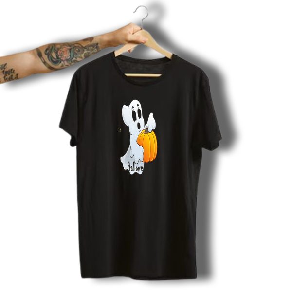 I Want My Halloween Pumpkin Ghost Holding Orange Pumpkin T Shirt t shirt 1