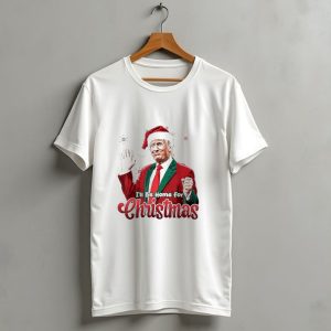 I'll Be Home For Christmas Donald Trump Santa Suit T-Shirt