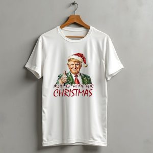 Ill Be Home For Christmas Santa Hat Thumbs Up T Shirt