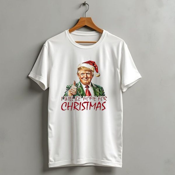 ILl Be Home For Christmas Santa Hat Thumbs Up T Shirt 1 t shirt 1