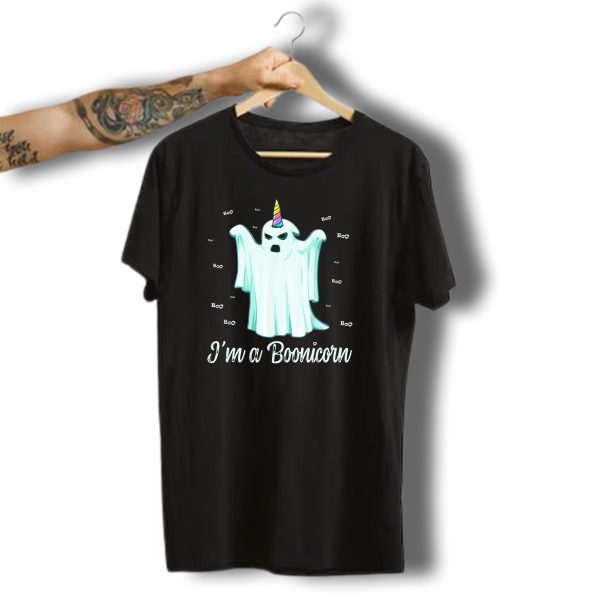 IM A Boonicorn Boo Halloween Ghost Unicorn T Shirt t shirt 1