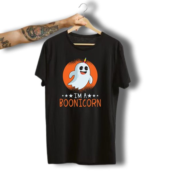 IM A Boonicorn Cute Halloween Ghost Unicorn Rainbow Horn T Shirt t shirt 1