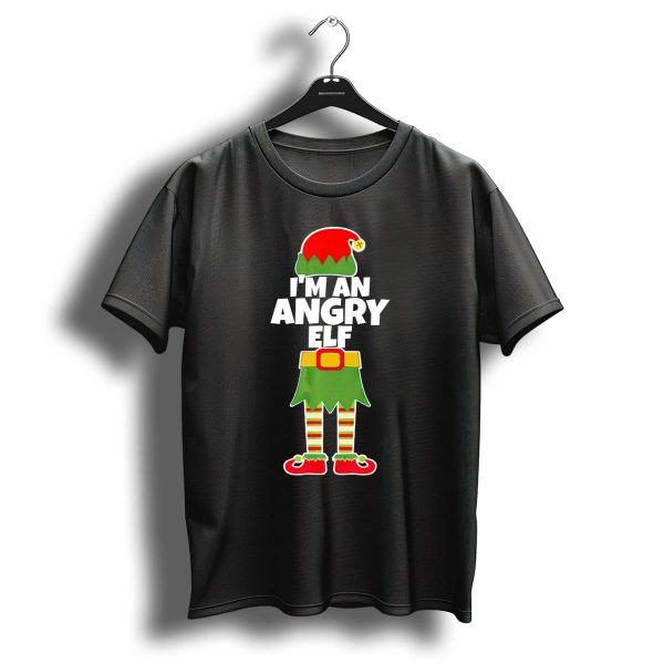IM An Angry Elf Funny Mad Santa Costume Christmas Holiday T Shirt 1 t shirt 1