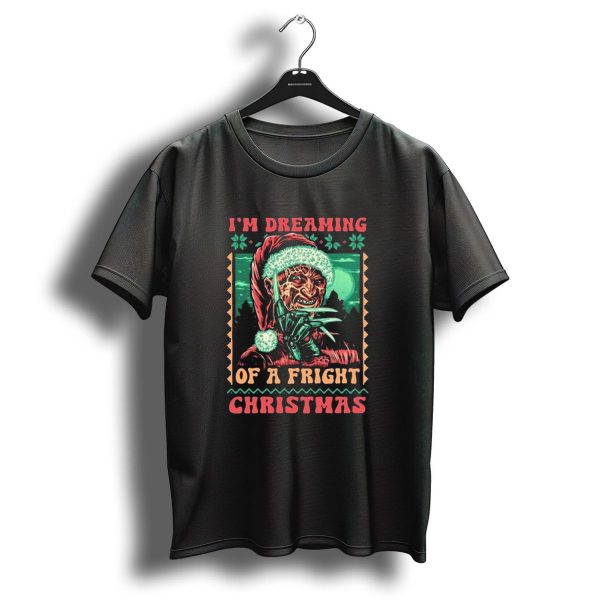 IM Dreaming Of A Fright Christmas Santa Horror Claws Moon Holiday Scary Night T Shirt 1 t shirt 1