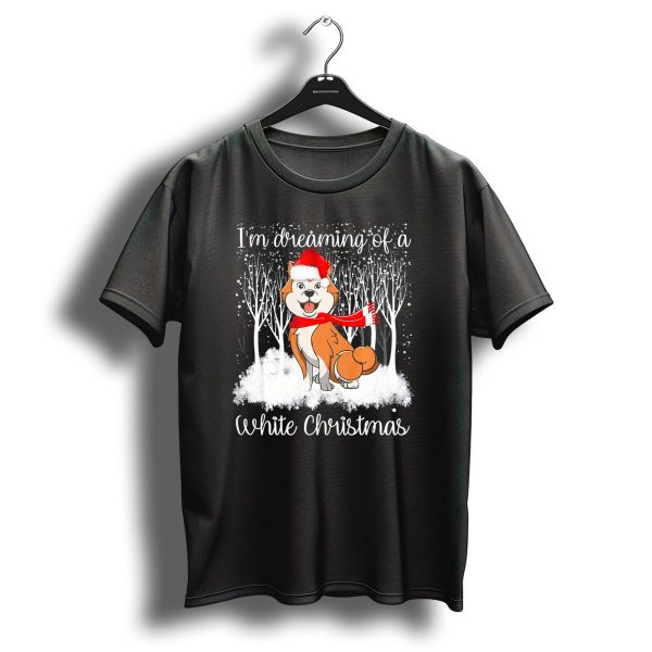 IM Dreaming Of A White Christmas Akita Inu Funny Dog T Shirt 1 t shirt 1