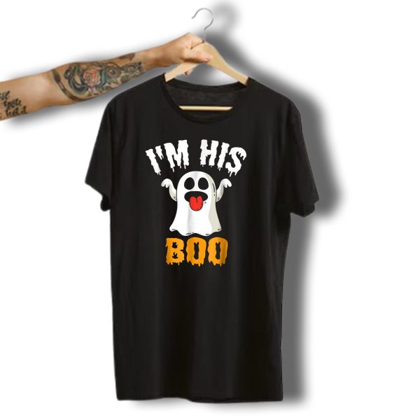 IM His Boo Halloween Ghost Costume T Shirt t shirt 1
